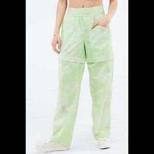 Fabletics Kalani Convertible Zip-Off Joggers Aloe Ethereal Size Large